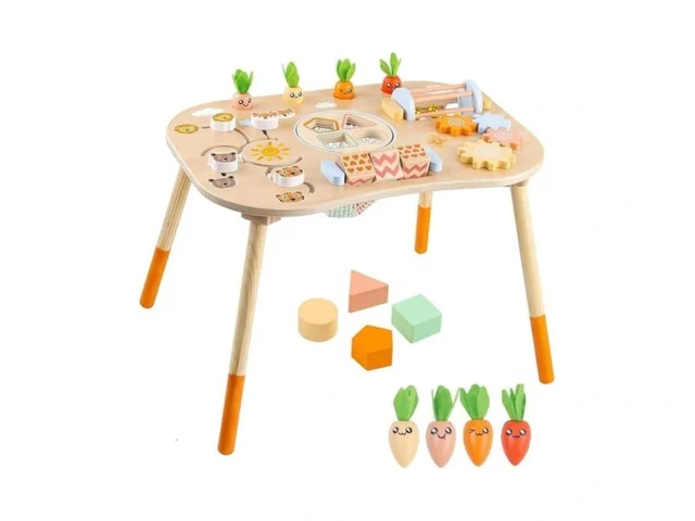 Wooden Activity Table For 1 Year Old Toddlers… Code