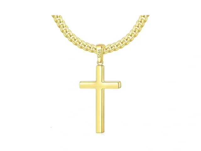 Eterjew 18k Plated Gold Cross Necklace For Men… Code