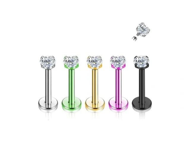 Bogku 5pcs G23 Titanium 16g Internal Thread Lip… Code