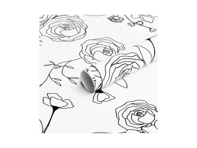 Safiyya 118 X17 3 Peel And Stick Wallpaper Black… Code