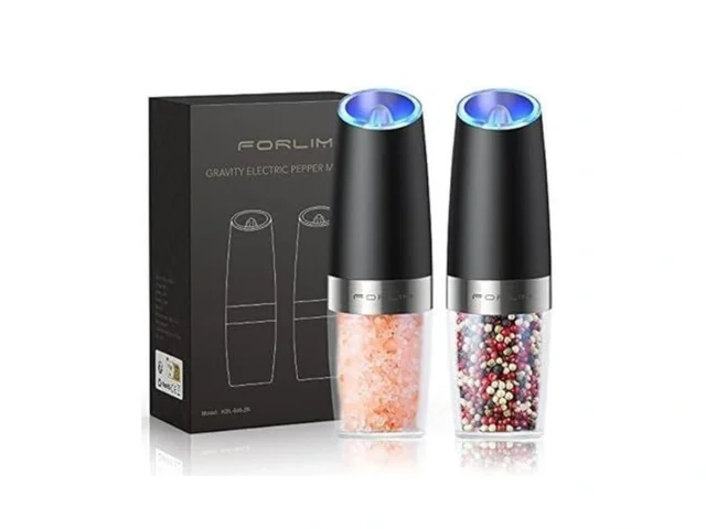 Forlim Gravity Electric Salt And Pepper Grinder Set… Code