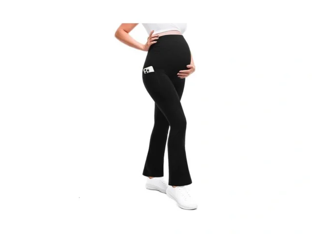 Leafigure Maternity Flare Leggings With Pockets… Code