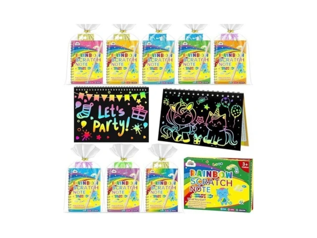 Zmlm 4 Pack Scratch Art Party Favors Birthday Party… Code