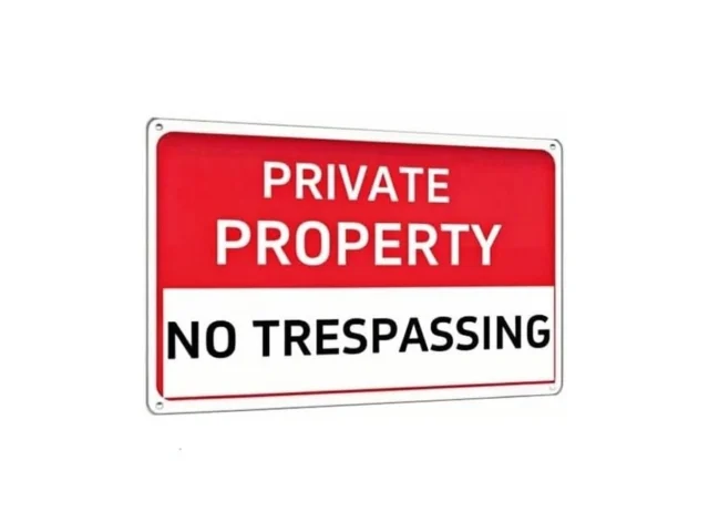 Carastora Private Property No Trespassing Sign… Code