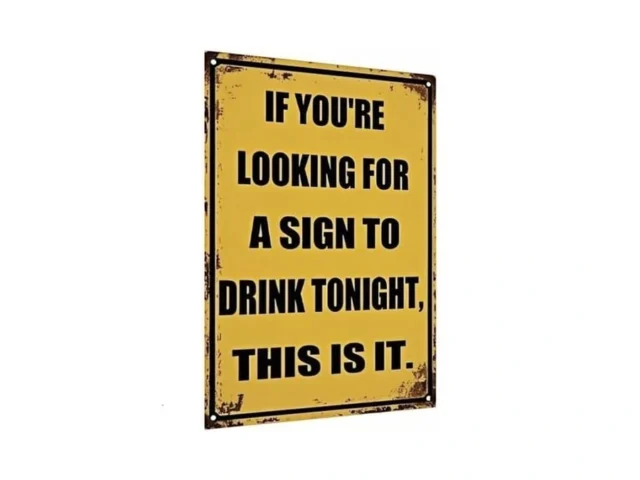 Carastora Funny Metal Bar Sign Humorous Wall Decor… Code