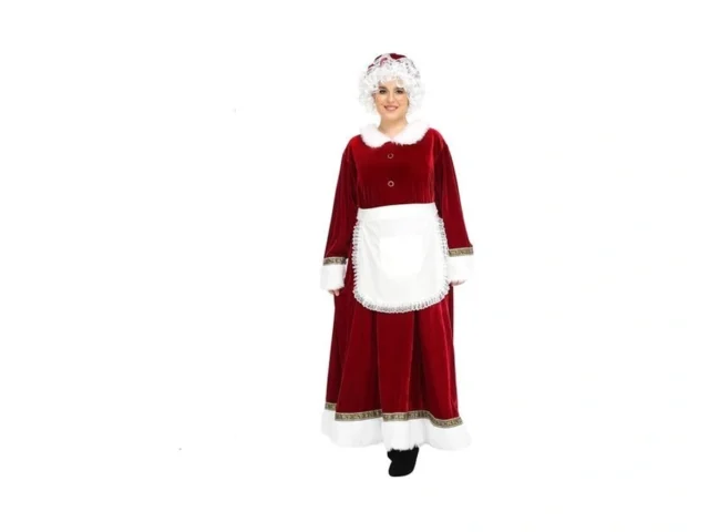 Abalagu Mrs Claus Costume For Women 5pcs Santa… Coupon