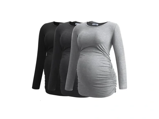 Smallshow Women S Maternity Shirts Long Sleeve… Code