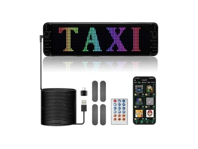 Led Light Signs For Car 13 X 3 Flexible Led Matrix… Code