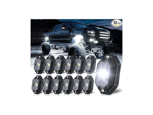White Rock Lights Ledmircy R5 Led Rock Lights 12pcs… Code