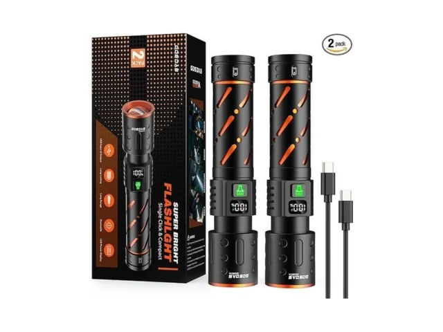 Gosdas Rechargeable Flashlights High Lumens 100000… Code