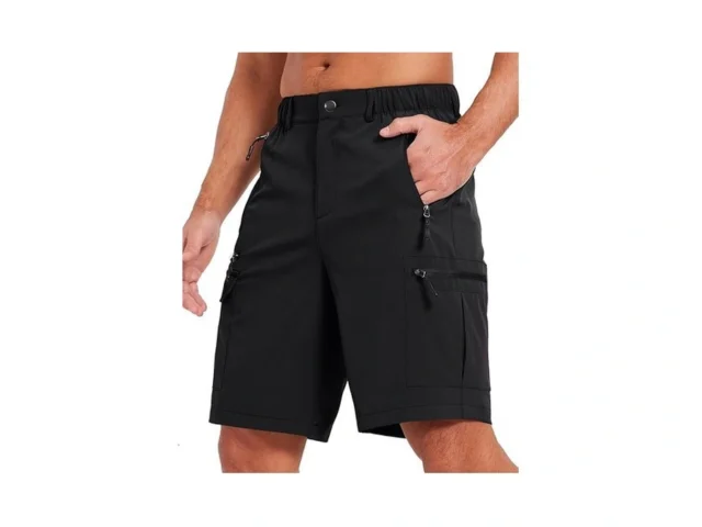 Mens Hiking Cargo Outdoor Shorts 9 Inch Lightweight… Code