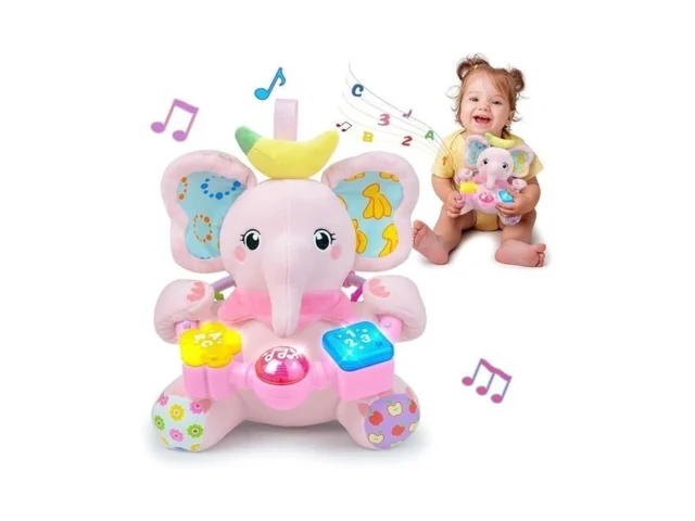 Holaxander Baby Elephant Musical Stuffed Animals… Code