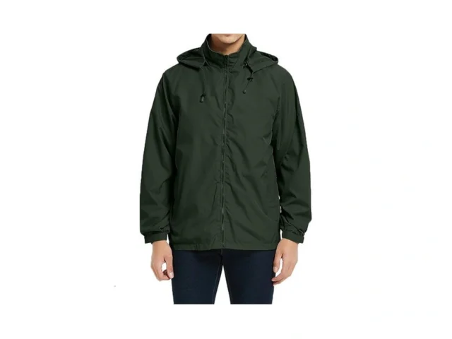 Mywu Men S Water-resistant Rain Jacket Lightweight… Code