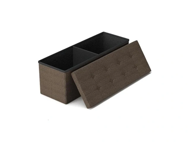 Glaxyfur 43 Inches Folding Storage Ottoman Bench… Code