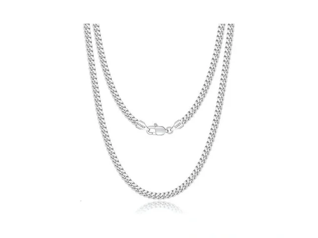 Eterjew 925 Sterling Silver Chain Necklace 3 5mm… Code