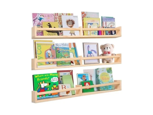 Birola Nursry Shelves 32 Inches Set Of 3 Wood… Coupon