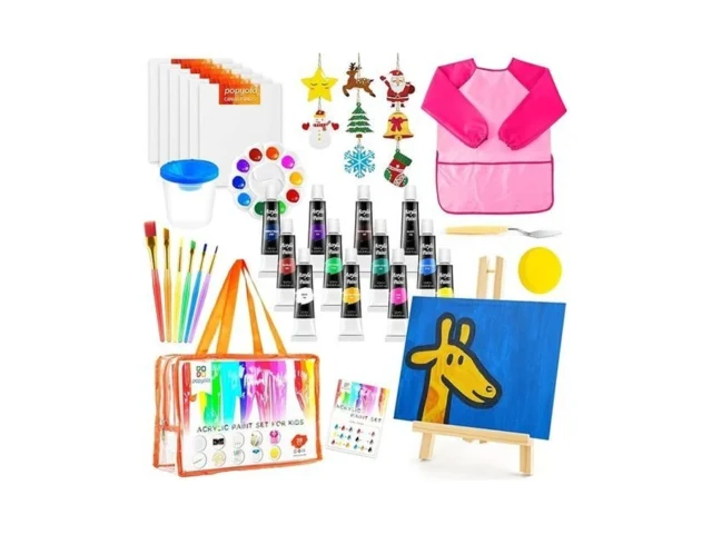 Popyola Acrylic Paint Set For Kids Non Toxic Kids… Coupon