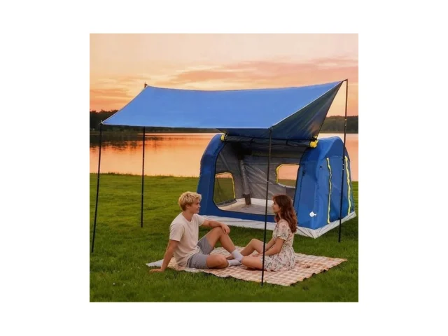 Eolzzi 3-4 Person 3 In 1 Inflatable Tent 60s Setup… Code