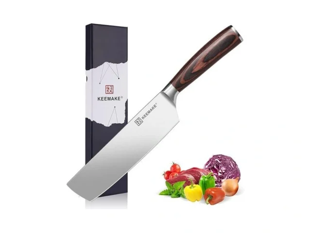 Keemake Nakiri Knife 7 Inch – Sharp Meat Cleaver… Coupon