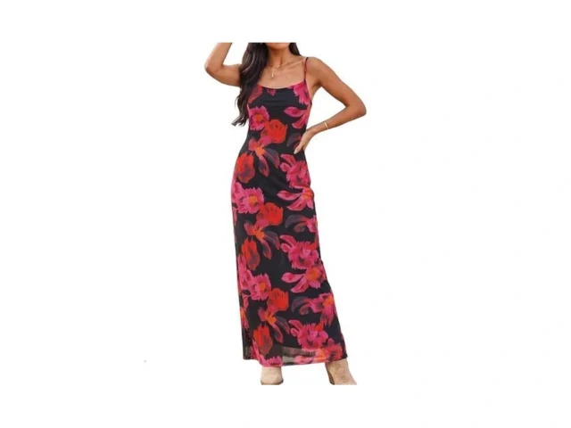 Zaful Womens Summer Floral Maxi Dress Spaghetti… Code