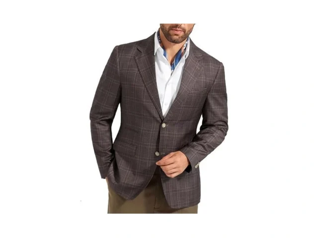 Men S Suit Jacket Blazer Casual Plaid Stripe Slim… Code