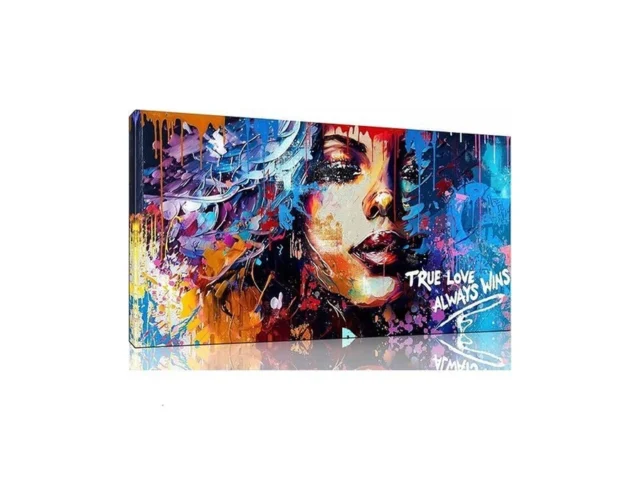 Jkwall77 Graffiti Canvas Girl Wall-art – African… Coupon