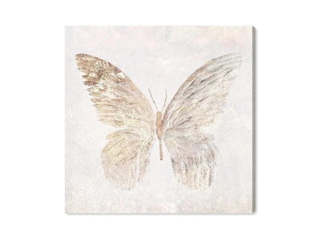 Oliver Gal Golden Butterfly Canvas Print Wall Art… Coupon