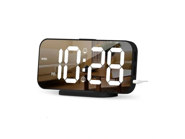 Alanas Slim Digital Alarm Clock Big Mirror Display… Code