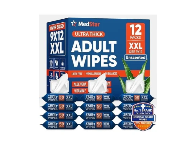 Adult Wipes For Elderly 12 Pack – Extra Large Extra…