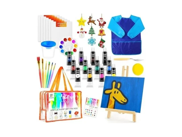Popyola Acrylic Paint Set For Kids Non Toxic Kids… Coupon