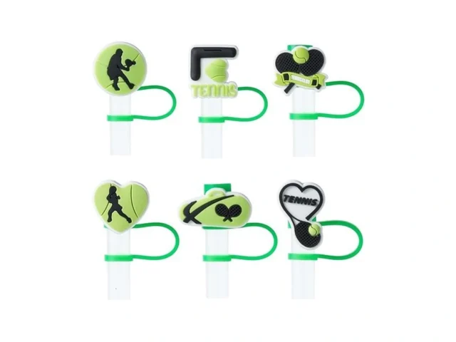 6pcs Tennis Straw Cover Cap For Stanley Cup… Code
