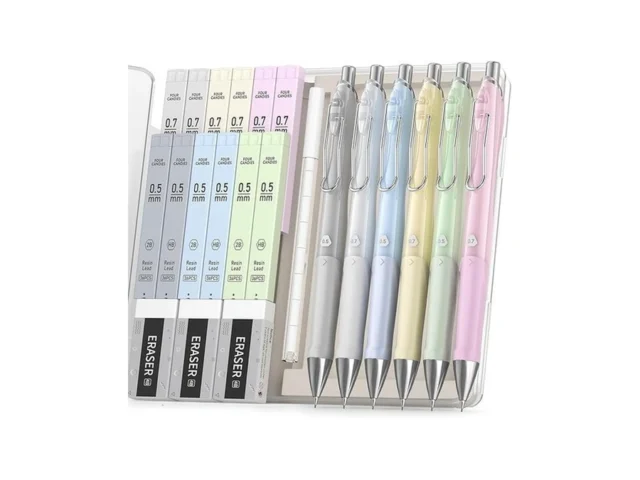 Four Candies Pastel Mechanical Pencil Set 6pcs Cute… Code
