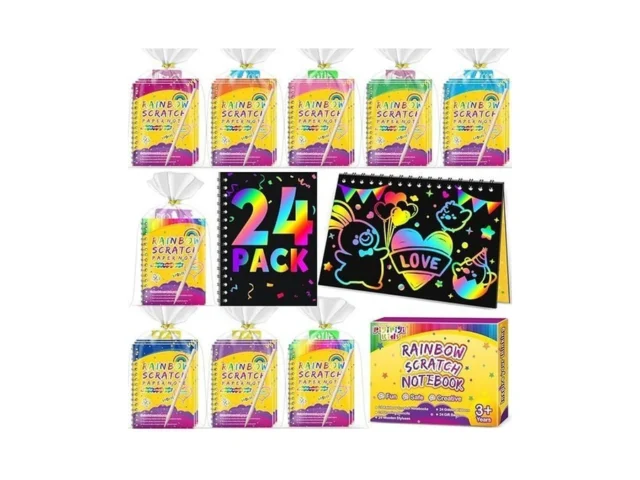Party Favors For Kids 4-8-12 24 Pack Scratch… Code