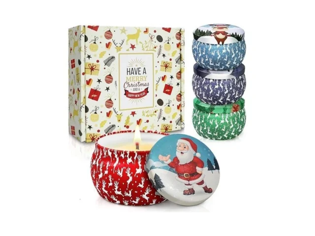 Christmas Candle Gift Set For Women 4 Pack Long… Code