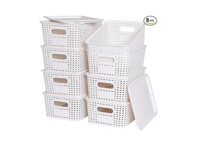 Plastic Storage Baskets With Lid-plastic Storage… Code