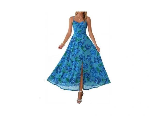 Caracilia Women S Summer Maxi Dresses Floral Mesh… Code