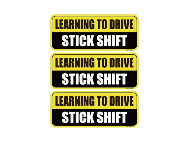 Geekbear Learning To Drive Stick Shift Car Magnet -… Code