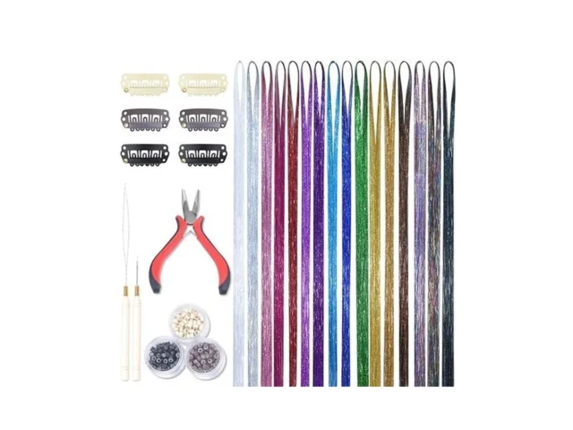 Wennalife Hair Tinsel Kit For Girls 16 Colors 3200… Code