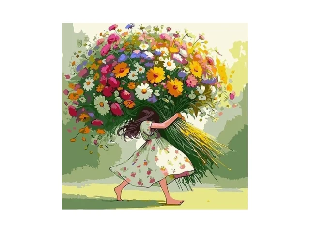 Ekuxom Flowers Paint By Numbers Kit For… Code