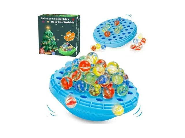 Yuoioyu Marble Balance Game – 50 Colorful Marbles… Code