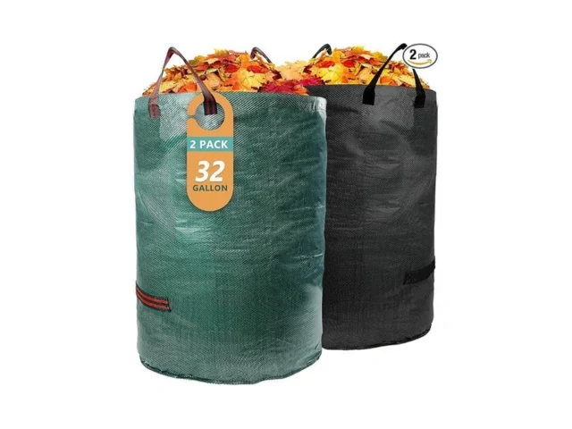 Garrdeen 2 Pack 32 Gallon Reusable Yard Waste Bags… Code