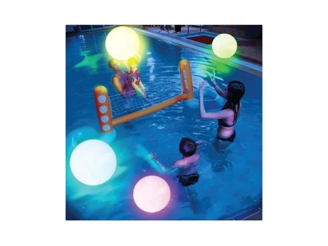 Flamdyno Pool Toys – 4 Pack Light Up Beach Balls… Code