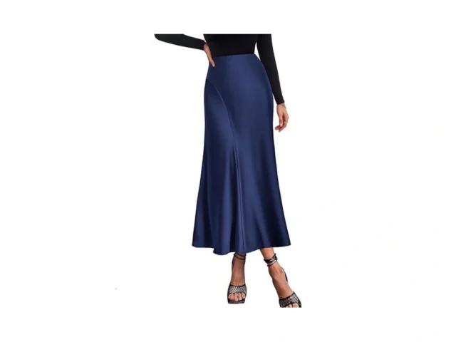 Kirundo Women Spring Summer Satin Maxi Skirt 2026… Code