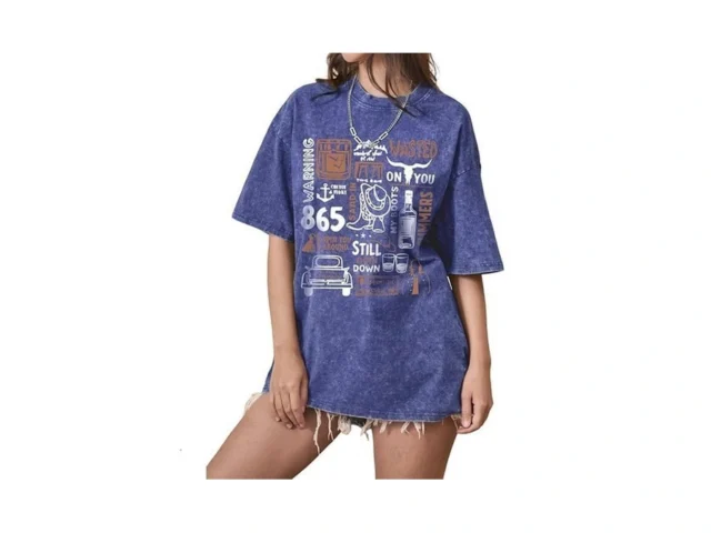 Western Shirts For Women Oversized Graphic Tees… Code