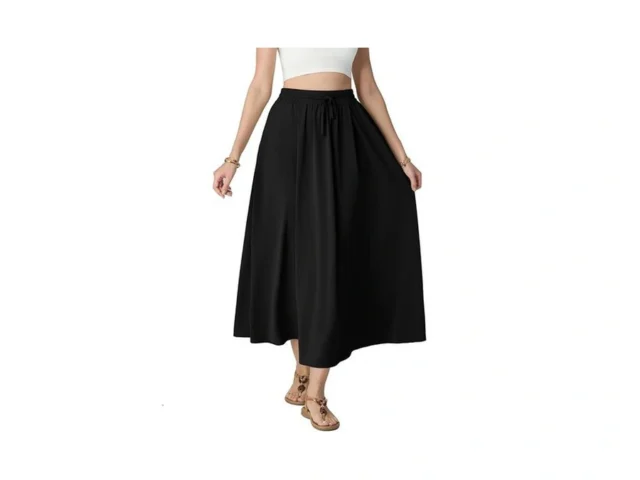 Himone Women S Satin Maxi Skirts High Waisted A… Code