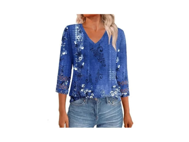 Gkbk 3 4 Length Sleeve Womens Tops Dressy Casual… Code