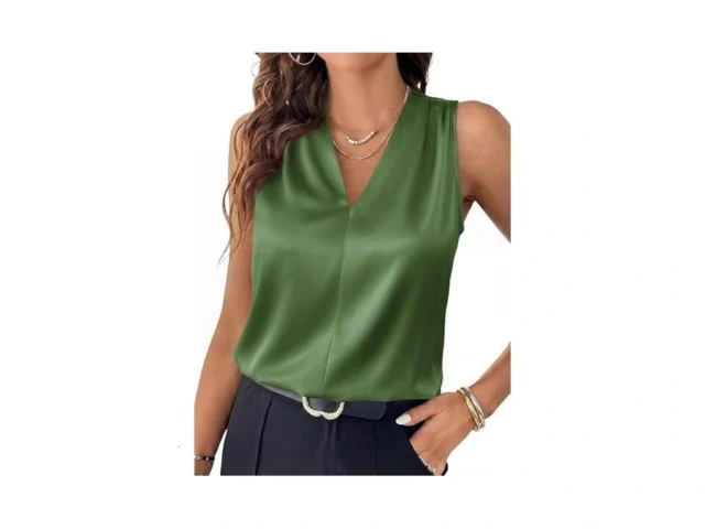 Btfbm Tank Tops For Women Summer 2026 Satin V Neck… Code