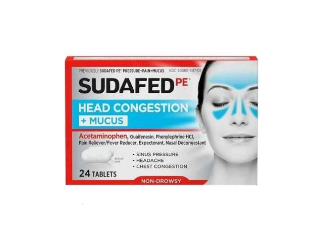 Sudafed Pe Head Congestion Mucus Relief Tablets For…