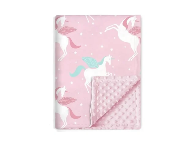 Boritar Unicorn Baby Blanket For Girls Soft Minky… Code
