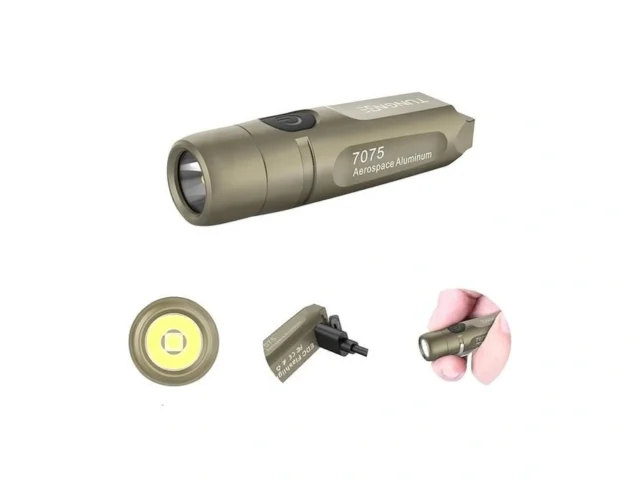 Tunenge S15 Rechargeable Keychain Flashlight 650… Code